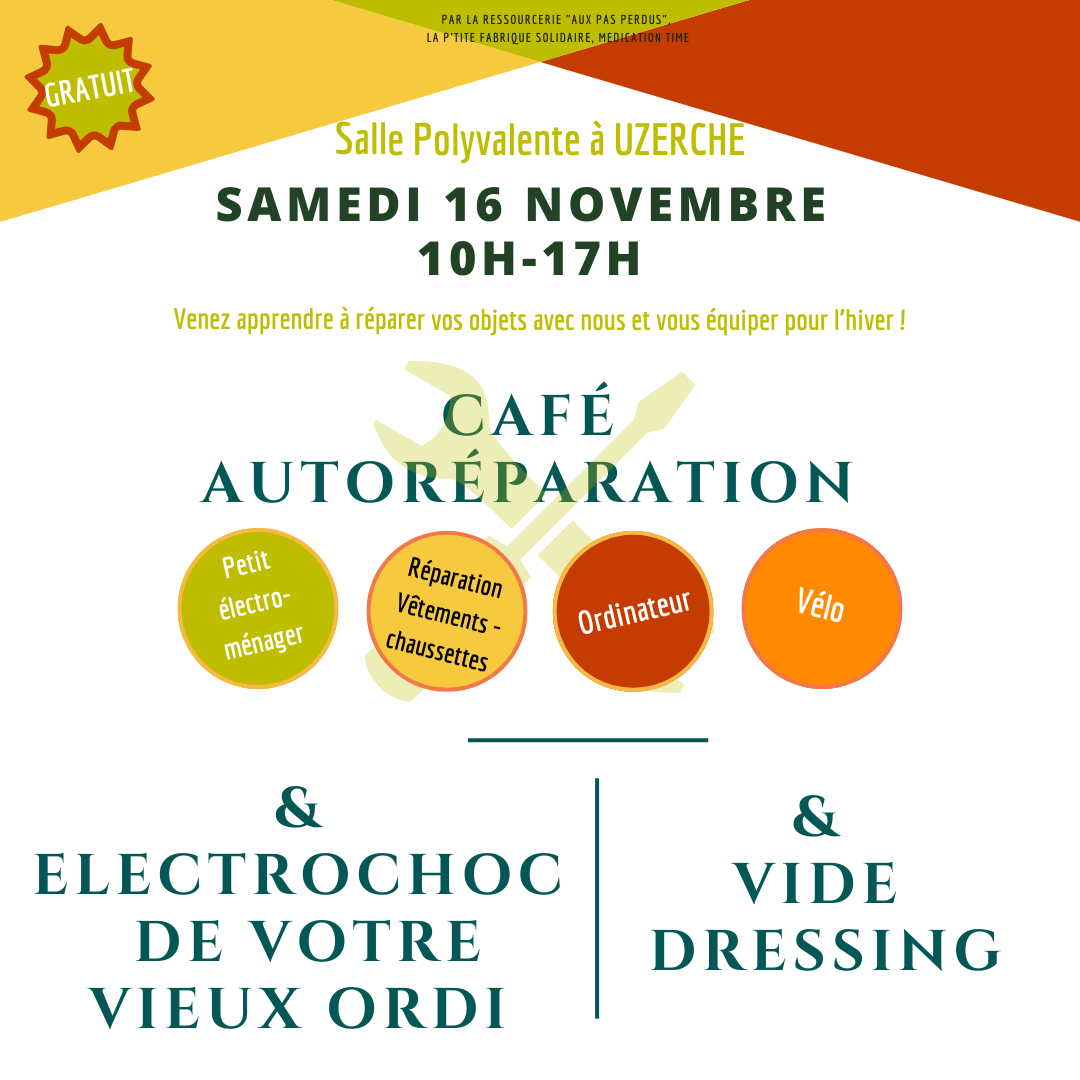 Café auto-réparation et vide-dressing